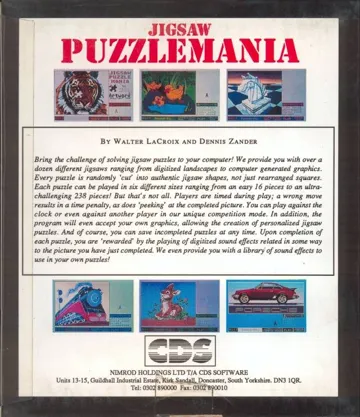 Jigsaw Puzzlemania_Disk2 box cover back